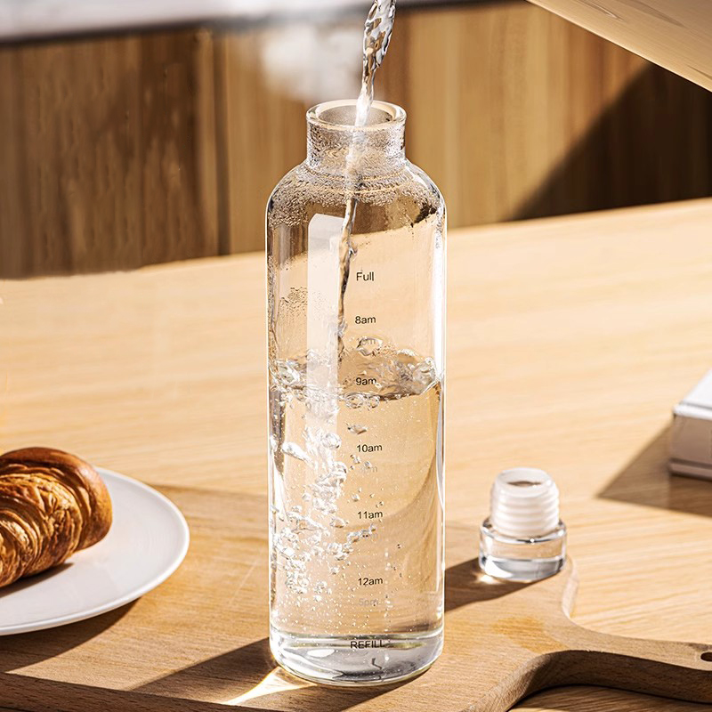 FOME 500/750/1000ml Glass Spor - Outdoor Sport Glass Water Bottle 评论和价格