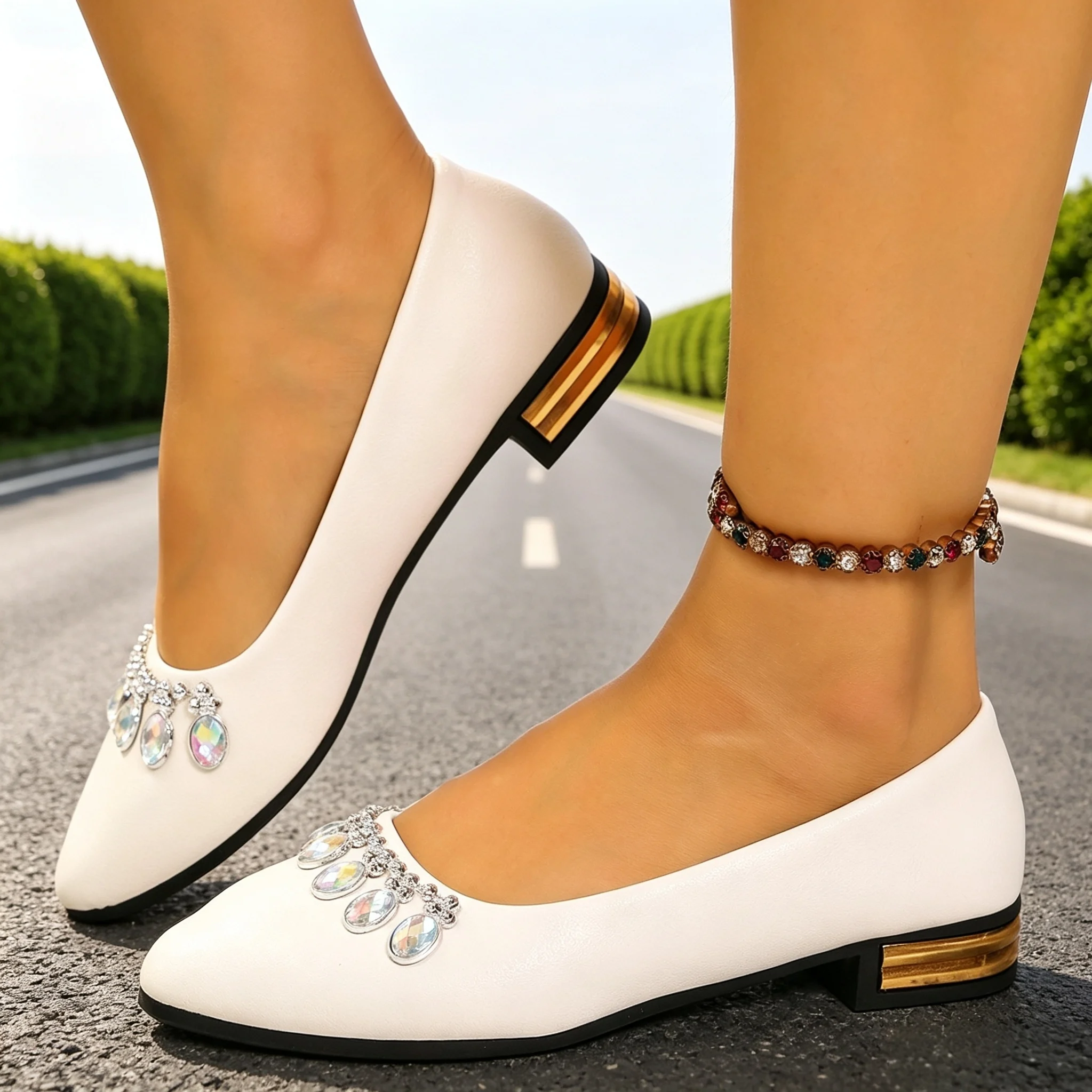 Women Flats Pointed Toe Ballet - Outdoor Sports Shoes 评论和价格