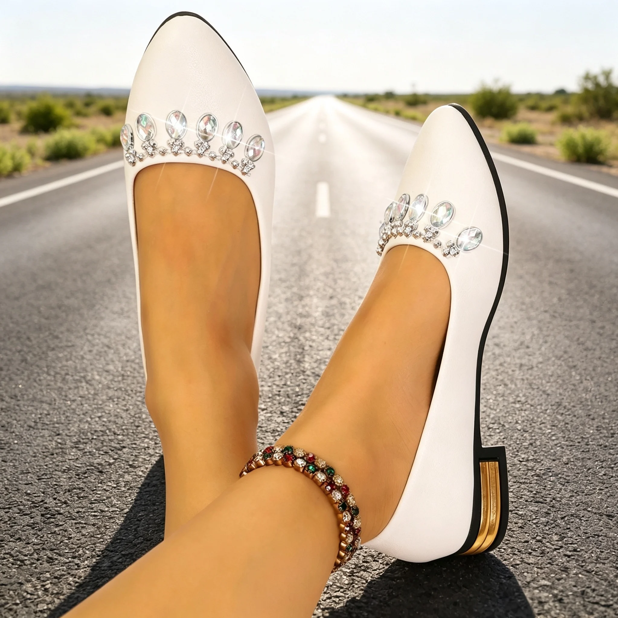 Women Flats Pointed Toe Ballet - Outdoor Sports Shoes 评论和价格